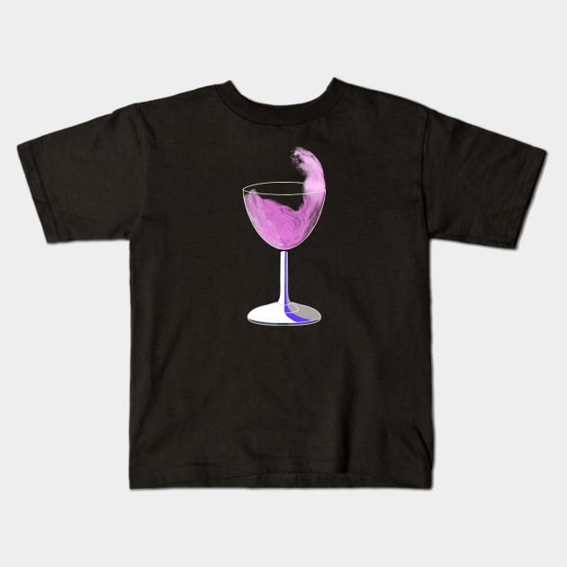 Rose wine Kids T-Shirt by EastofEden